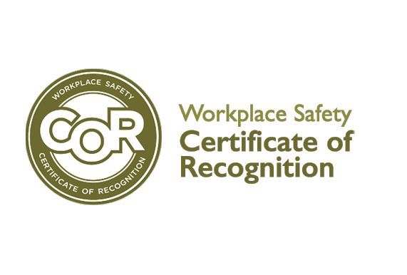 Certification of Recognition seal for Workplace Safety