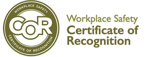 Certification of Recognition seal for Workplace Safety