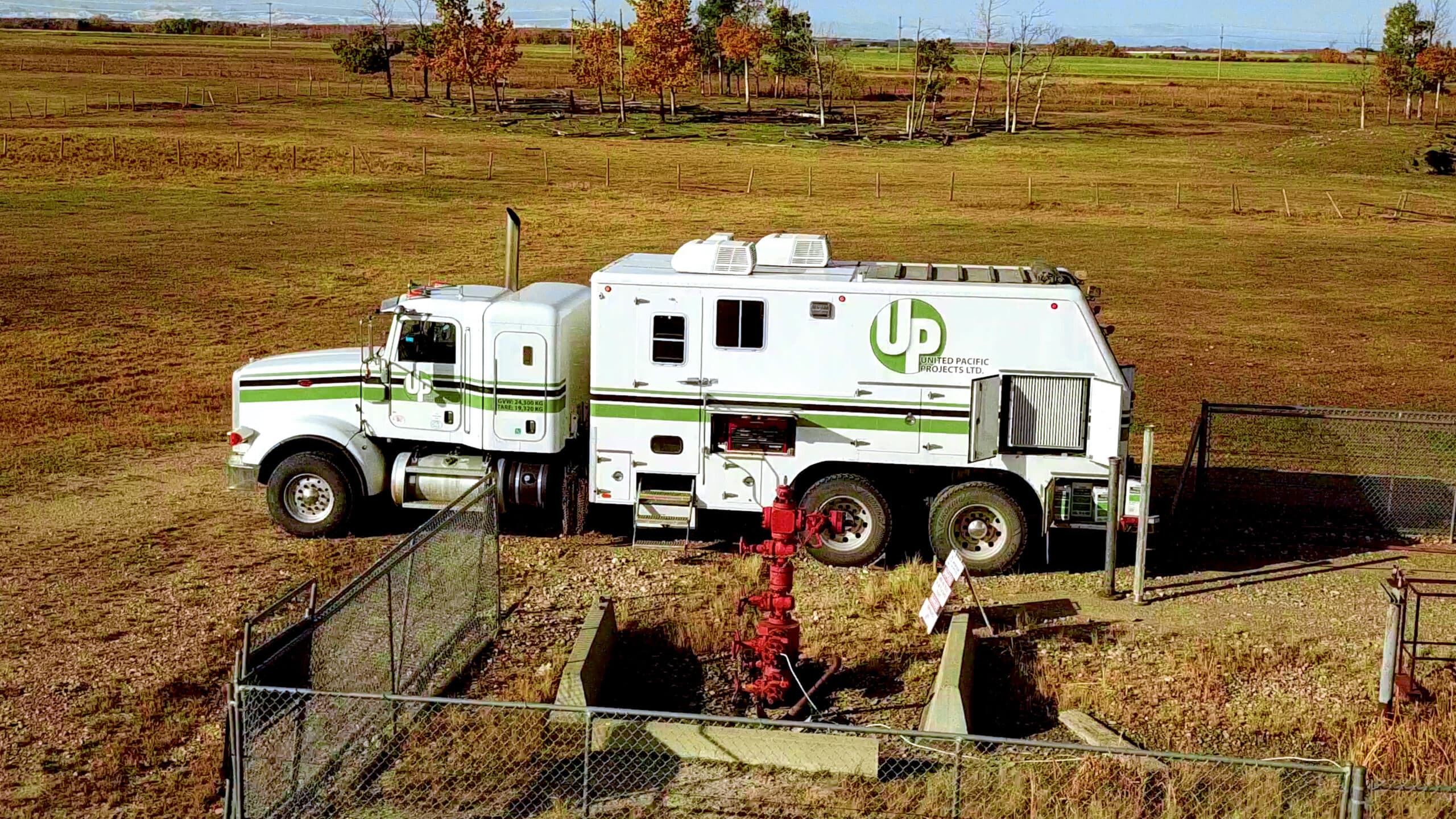 UPP Inline inspection wireline truck for tethered pipeline inspection